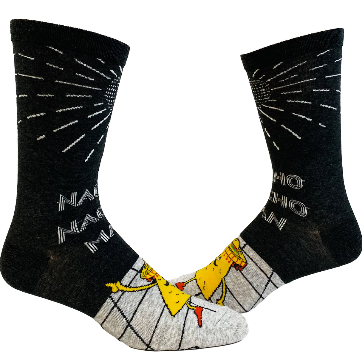 Men's Nacho Nacho Man Socks Funny Macho Nachos And Cheese Cinco De Mayo Graphic Footwear