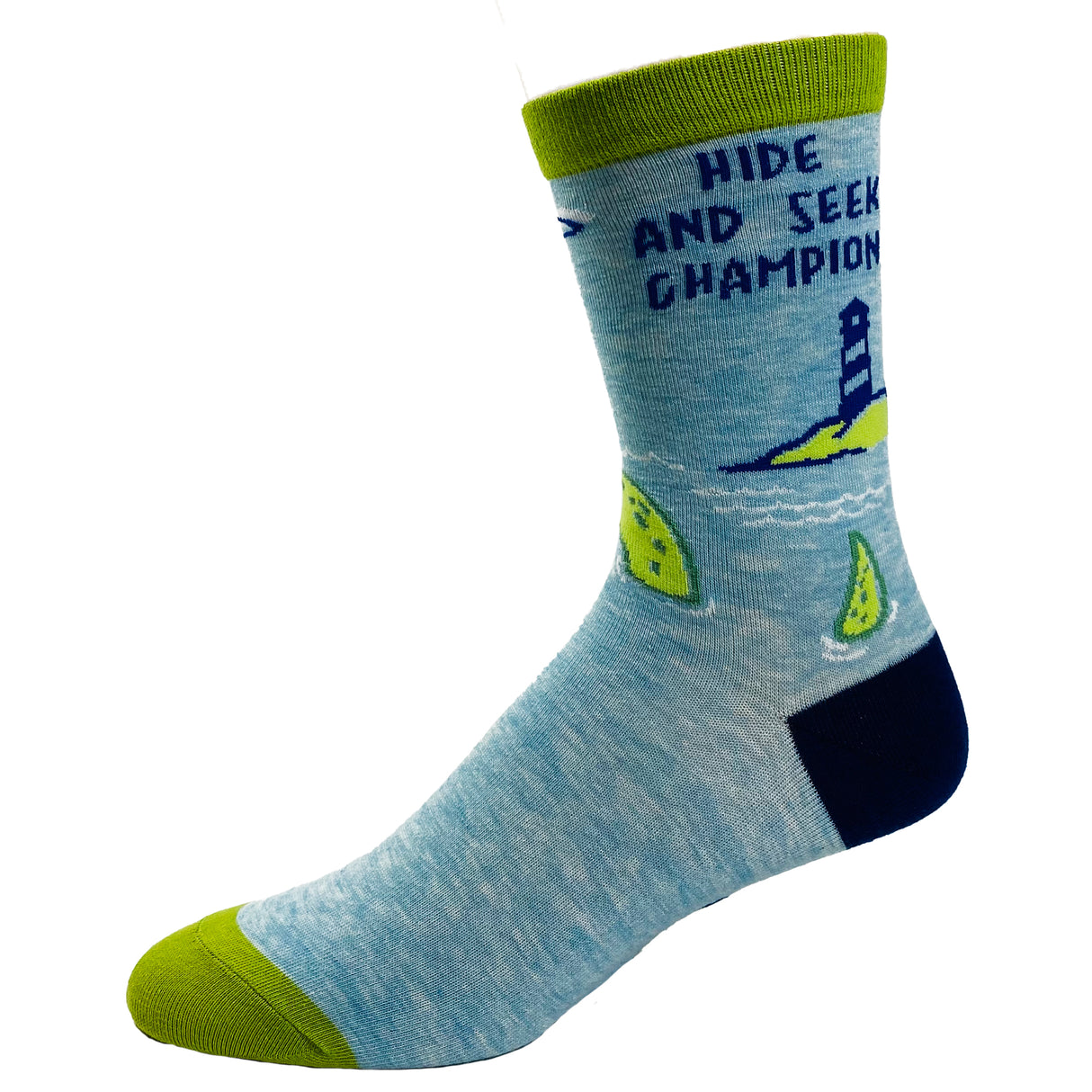 Women's Hide And Seek Champion Socks Funny Loch Ness Monster Novelty Graphic Footwear