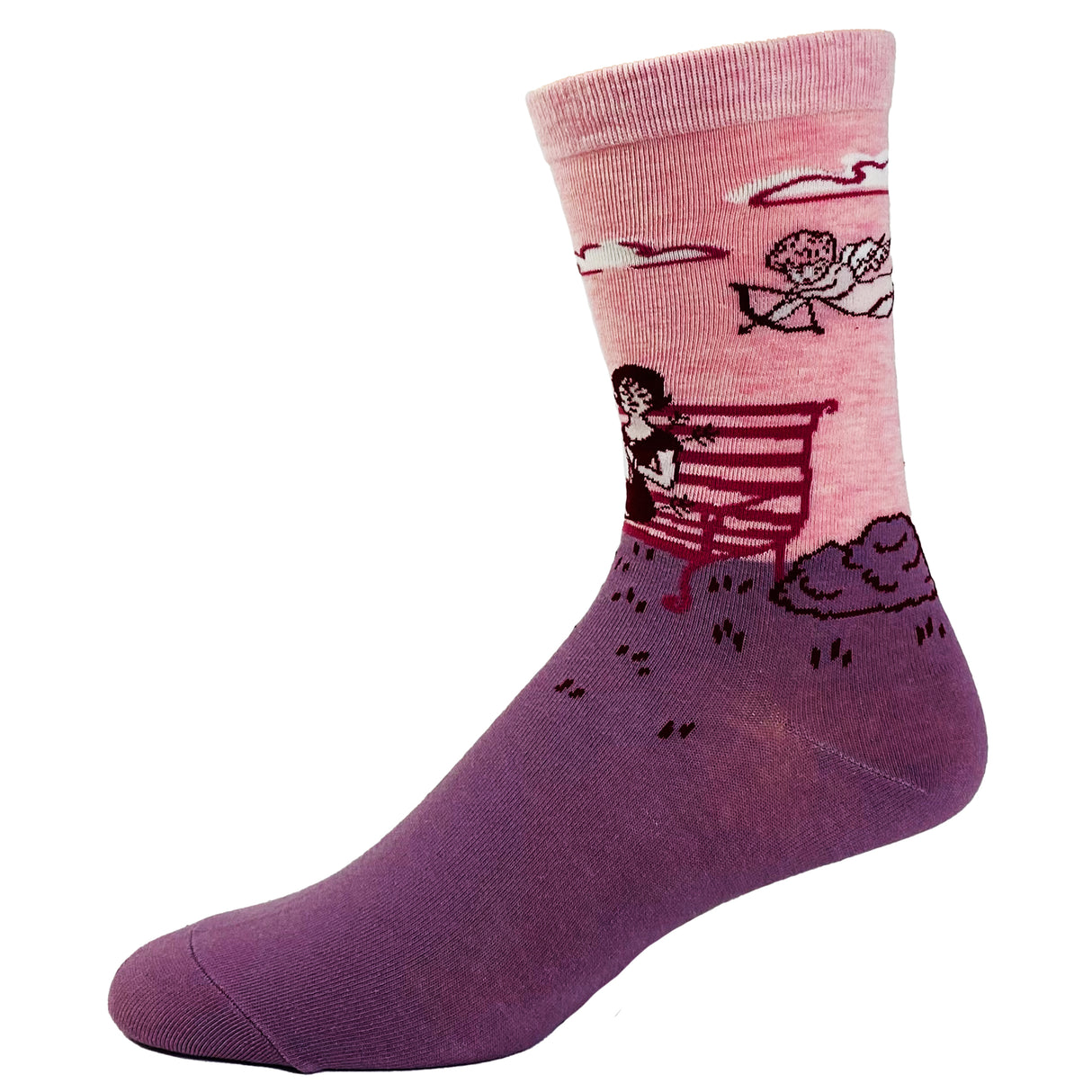 Women's Not Today Cupid Socks Funny Single Valentine's Day Novelty Footwear