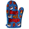 Nugs Not Drugs Oven Mitt Funny Chicken Nugget BBQ Sauce Fast Food Kitchen Glove