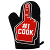 Number One Cook Oven Mitt Funny Sports Fan Foam Finger Sarcastic Kitchen Glove