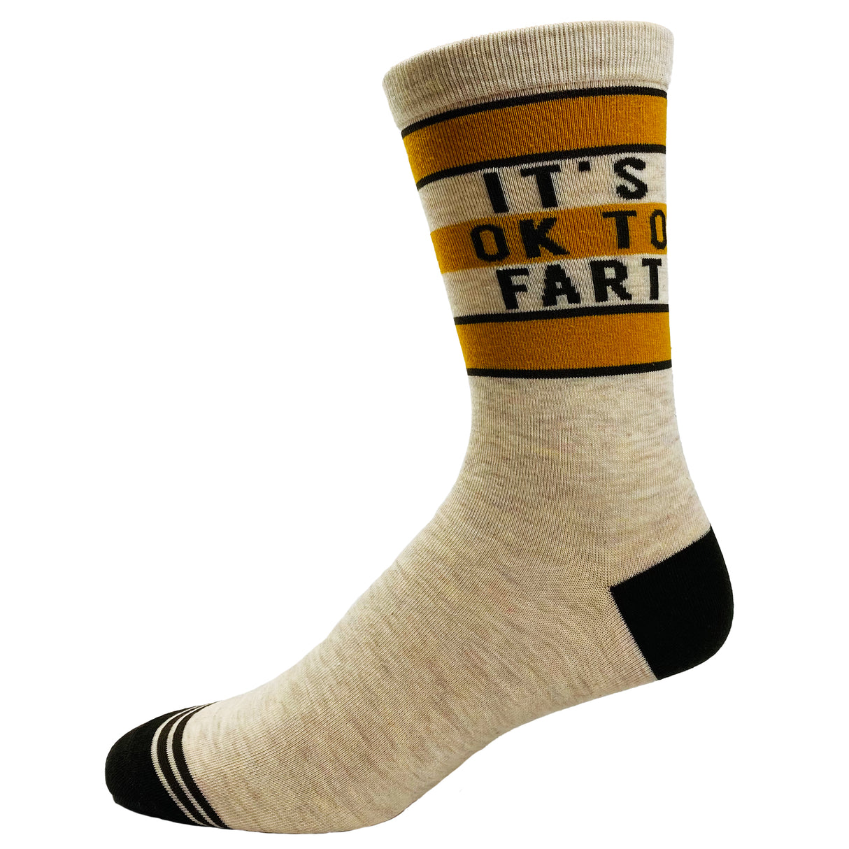 Youth It's Ok To Fart Socks Funny Bathroom Humor Pass Gas Toot Novelty Footwear