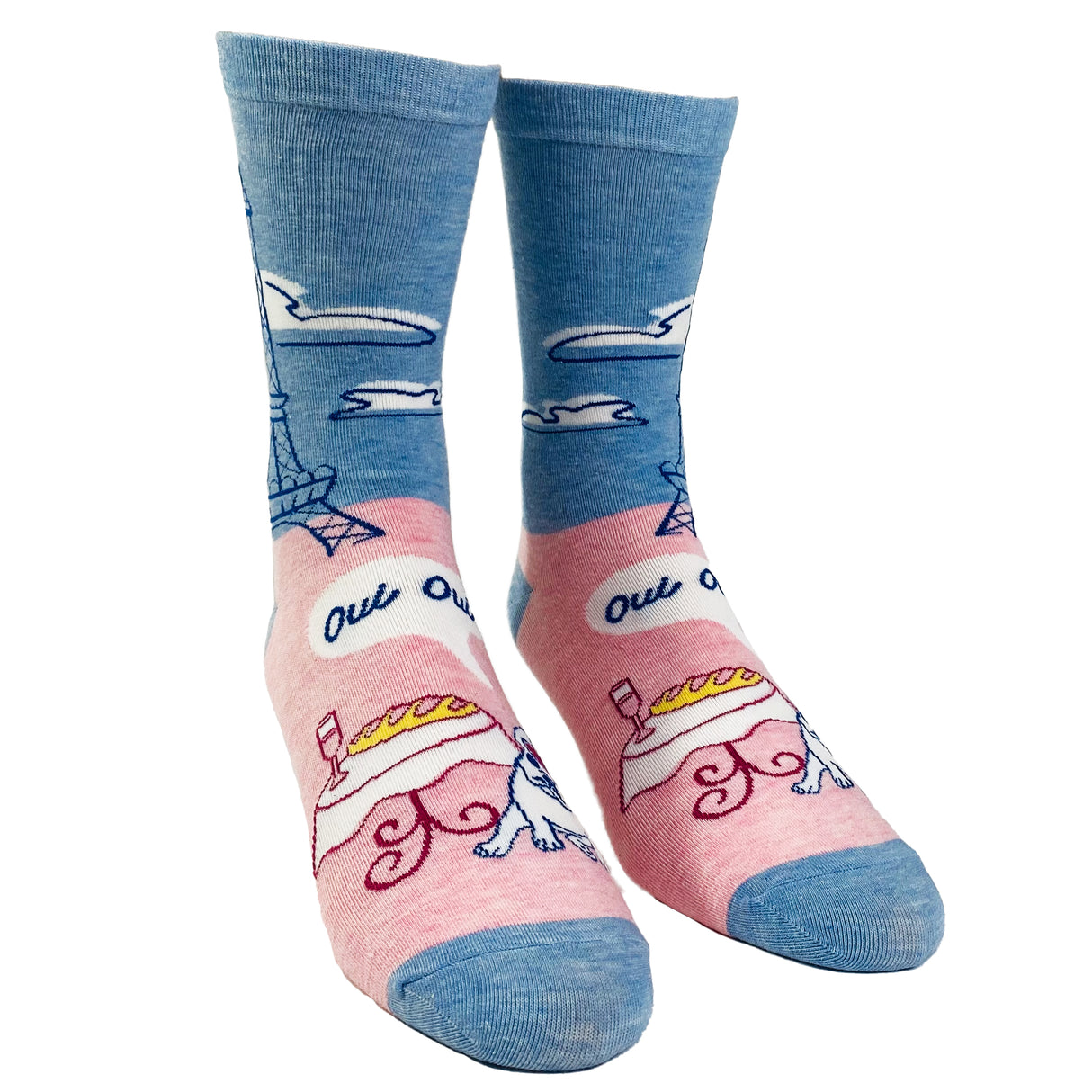 Women's Oui Oui French Bulldog Socks Funny Sarcastic Pet Puppy Lover Novelty Dog Footwear