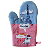 Oui Oui French Bulldog Oven Mitt Funny Pet Puppy Animal Lover Kitchen Glove