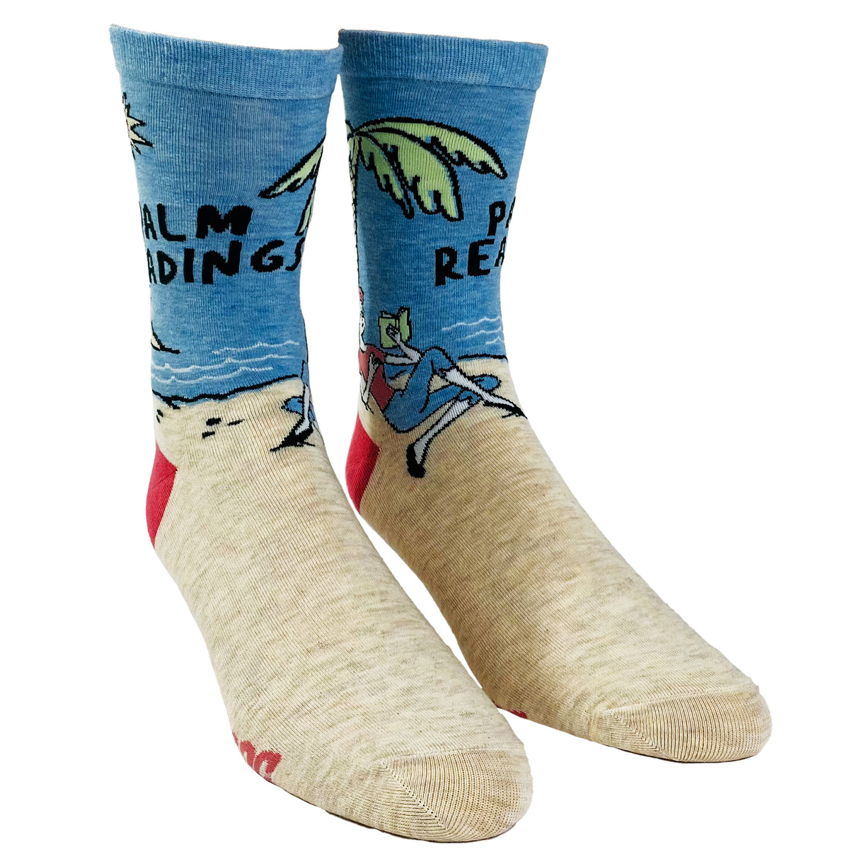 Women's Palm Reading Socks Funny Sarcastic Vacation Book Lover Saying Quote Footwear