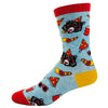 Men's Party Animal Socks Funny Bear Celebration Novelty Graphic Footwear