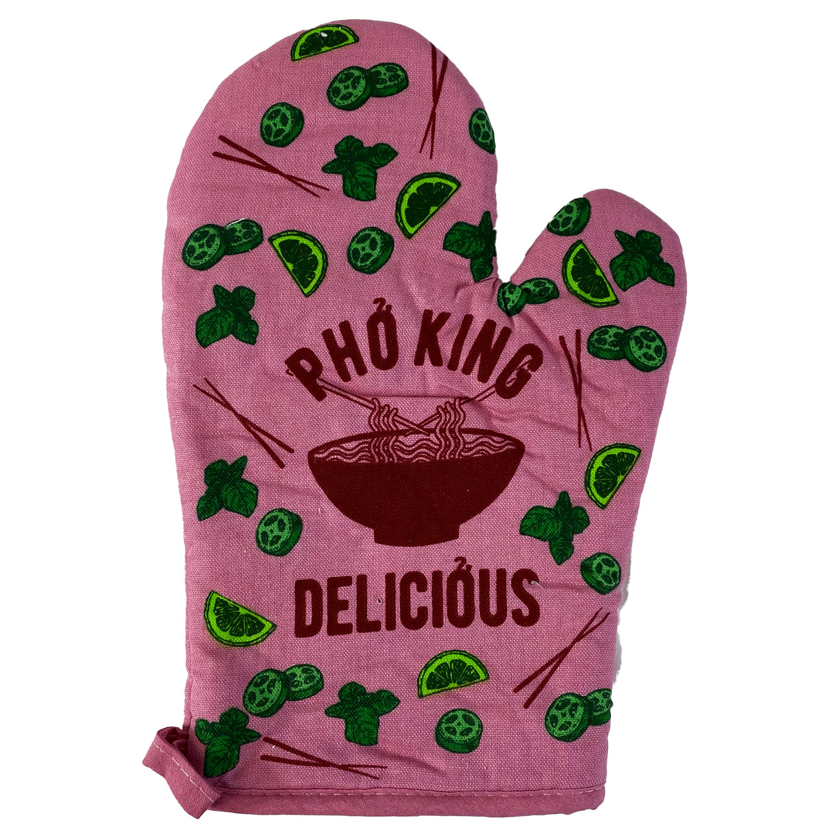 Pho King Delicious Oven Mitt Funny Vietnamese Soup Fucking Delicious Graphic Novelty Kitchen Glove