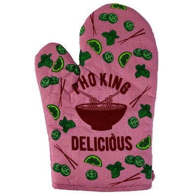 Pho King Delicious Oven Mitt Funny Vietnamese Soup Fucking Delicious Graphic Novelty Kitchen Glove