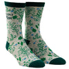 Women's Plant Mom Socks Funny Gardening Flowers Herbs Growing Novelty Graphic Footwear