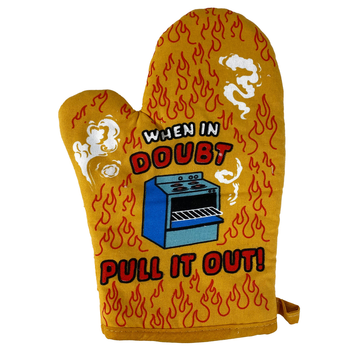 When In Doubt Pull It Out Oven Mitt Funny Baking Sarcastic Chef Kitchen Glove