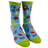 Women's Salty Bitch Socks Funny Mermaid Ocean Vacation Sea Hilarious Saying Footwear