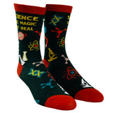 Men's Science Like Magic But Real Socks Funny Nerdy Chemistry Sarcastic Graphic Footwear