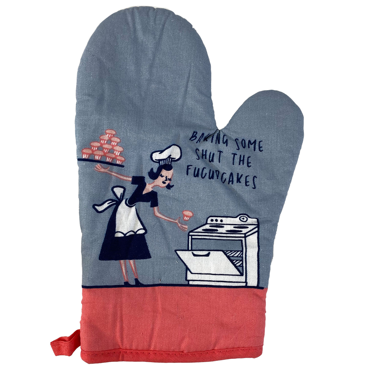 Baking Some Shut The Fucupcakes Oven Mitt Funny Shut Up Cupcakes Chef Kitchen Glove