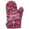I'm A Simple Woman Oven Mitt Funny Coffee Dog Lover Pizza Cute Novelty Kitchen Glove