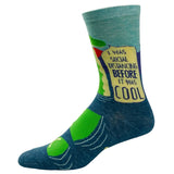 Women's I Was Social Distancing Before It Was Cool Socks Funny Loch Ness Monster Novelty Footwear