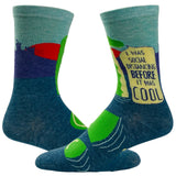 Men's I Was Social Distancing Before It Was Cool Socks Funny Loch Ness Monster Novelty Footwear