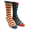 Men's Stars And Stripes Socks Festive 4th Of July Independence Day Patriot Footwear