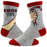 Men's Suck It Socks Funny Christmas Candycane Sarcastic Holiday Party Graphic Footwear