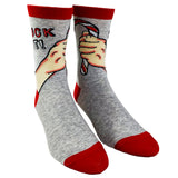 Women's Suck It Socks Funny Christmas Candycane Sarcastic Holiday Party Graphic Footwear