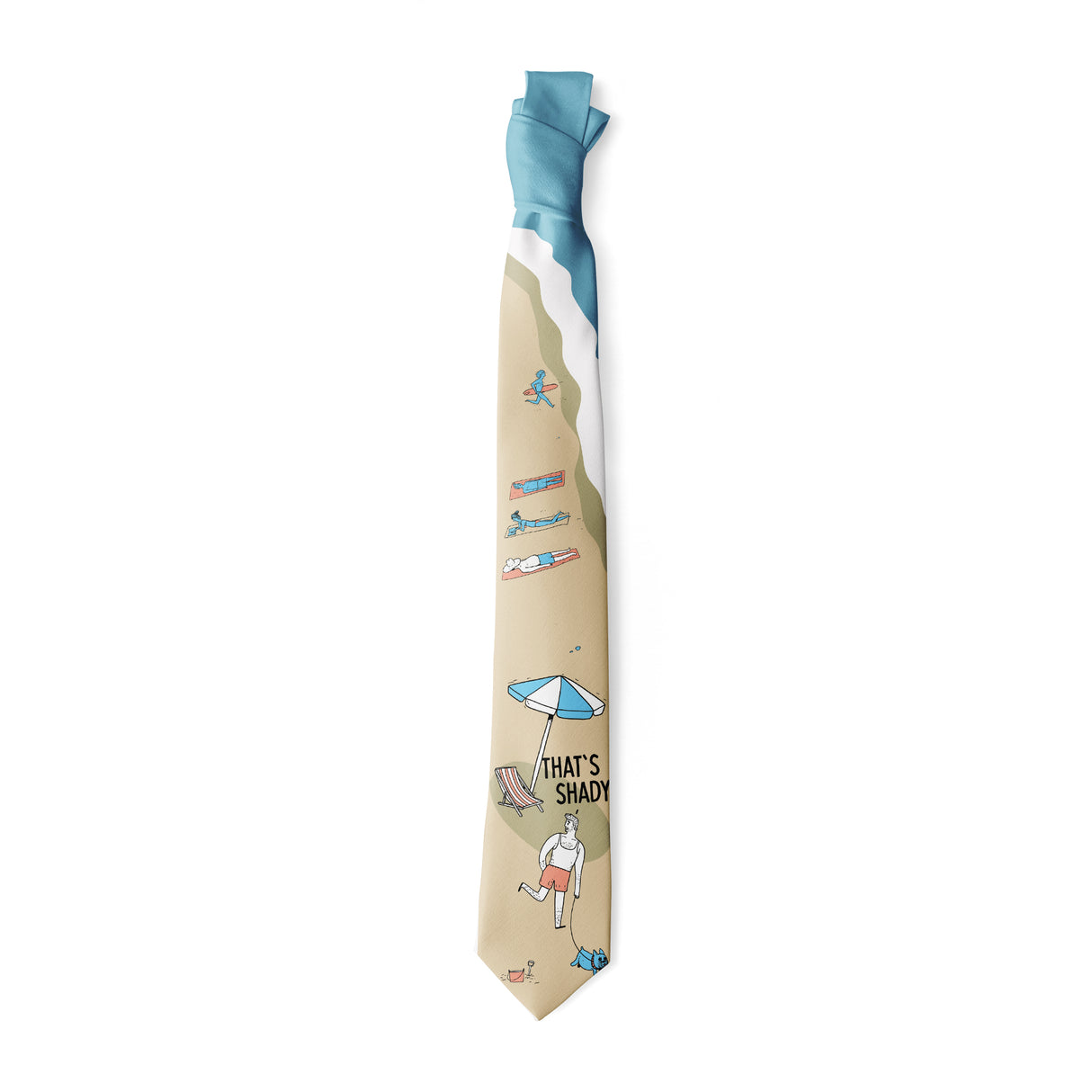 That's Shady Necktie Funny Neckties for Men Nerdy Tie Mens Novelty Neckties