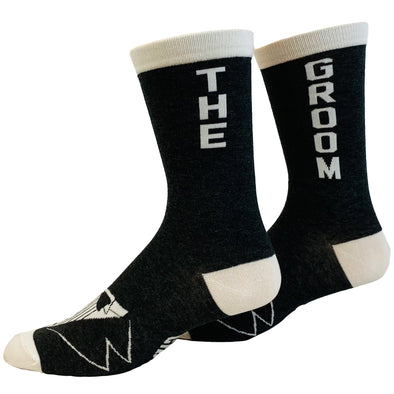 Men's Groom Socks Funny Wedding Day Gift Marriage Novelty Footwear