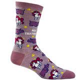 Women's Be A Unicorn Not A Twatopotamus Socks Funny Hippopotamus Sarcastic Insult Novelty Footwear