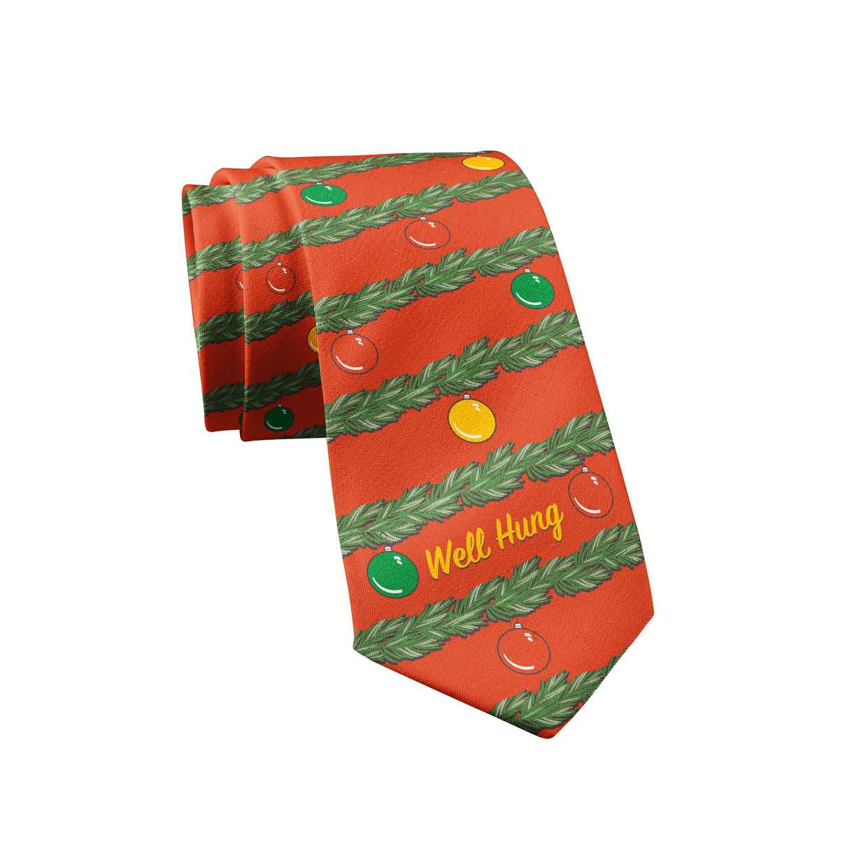 Well Hung Necktie Funny Ties Christmas Tie Mens Novelty Neckties