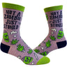 Women's Not A Zombie Just Stoned Socks Funny Halloween 420 High Marijuana Novelty Footwear