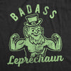 Mens Badass Leprechaun Tshirt Funny Fitness Workout St Patricks Day Irish Graphic Tee