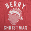 Womens Berry Christmas Tshirt Funny Strawberry Fruit Holiday Party Tee