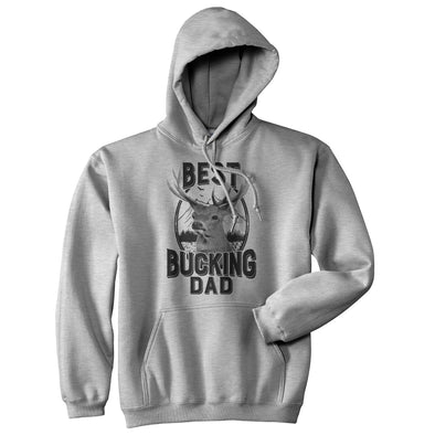 Best Bucking Dad Hoodie Funny Hunting Father's Day Graphic Novelty Sweatshirt