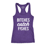 Womens Bitches Catch Fishes Tanktop Funny Cute Fishing Humor Novelty Tank top