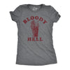 Womens Bloody Hell T shirt Funny Brunch Drinking Sarcasm Humor Hilarious Top
