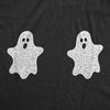 Womens Ghost Boobs Tshirt Funny Halloween Boo Hilarious Tits Graphic Tee