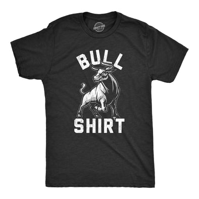 Mens Bull Shirt Tshirt Funny B.S. Punny Sarcastic Graphic Novelty Tee