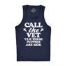 Mens Fitness Tank Call The Vet Cuz These Puppies Are Sick Tanktop Funny Guns Muscles Shirt