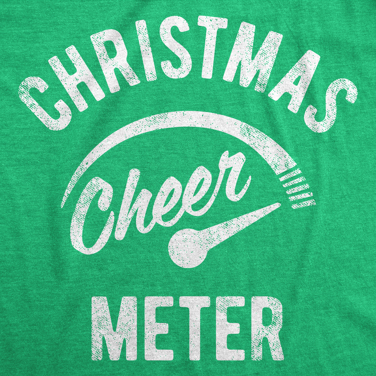 Mens Christmas Cheer Meter Tshirt Funny Holiday Xmas Party Graphic Tee