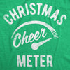 Mens Christmas Cheer Meter Tshirt Funny Holiday Xmas Party Graphic Tee