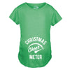 Maternity Christmas Cheer Meter Tshirt Funny Holiday Xmas Pregnancy Graphic Tee