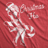 Womens Christmas Ho Tshirt Funny Holiday Party Mrs. Claus Novelty Tee