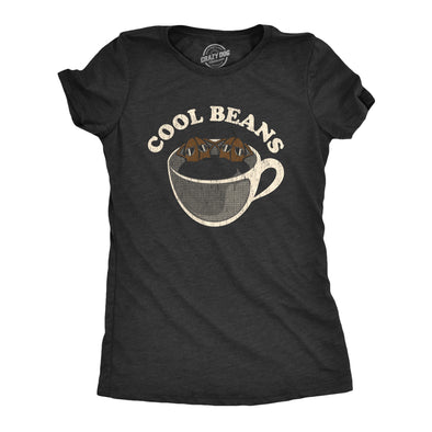 Womens Cool Beans Tshirt Funny Coffee Lover Café Barista Graphic Tee