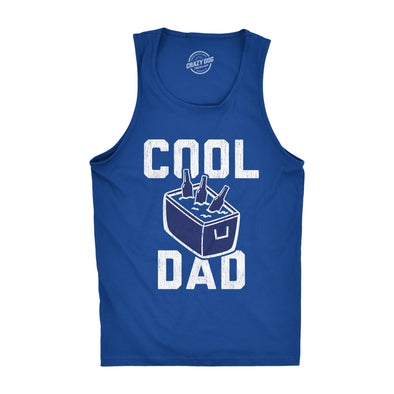 Mens Cool Dad Fitness Tank Funny Beer Cooler Sarcastic Drinking Fathers Day Graphic Novelty Tanktop