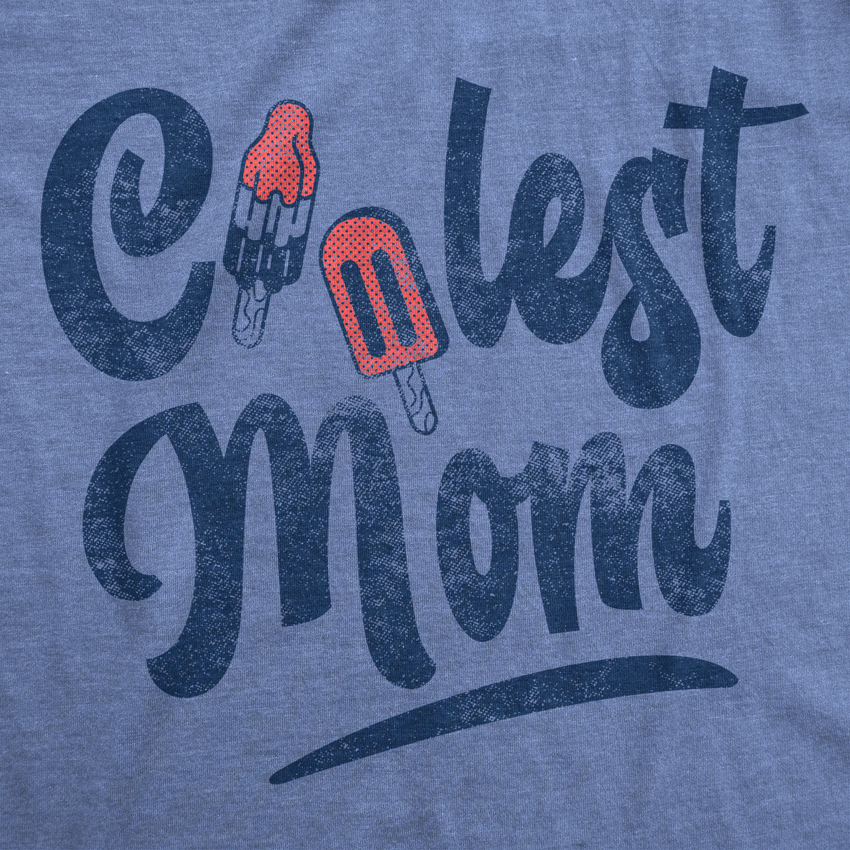Womens Coolest Mom Tshirt Funny Popsicle Graphic Mothers Day Tee