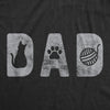 Mens Dad Cat Tshirt Funny Pet Kitty Crazy Cat Dad Graphic Novelty Tee