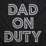 Dad On Duty Face Mask Funny Father's Day Parenting Graphic Mouth Covering