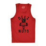 Mens Deez Nuts Fitness Tank Funny Christmas Nutcracker Sarcastic Graphic Tanktop
