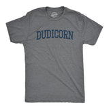 Mens Dudicorn Tshirt Funny Dude Unicorn Mythical Horse Hilarious Graphic Novelty Tee