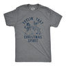 Mens Feelin' That Christmas Spirit T Shirt Funny Reindeer Snowman Party Graphic Tee