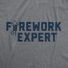 Mens Firework Expert Tshirt Funny 4th Of July Independence Day Graphic Tee