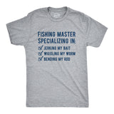 Mens Fishing Master Tshirt Funny Sexual Innuendo Hilarious Gag Gift For Fisherman Tee